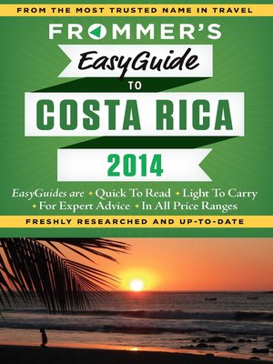 cover image of Frommer's EasyGuide to Costa Rica 2014